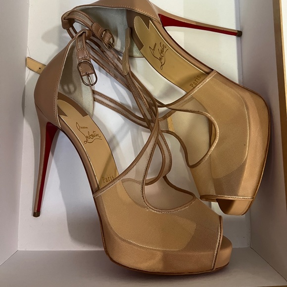 MARIACAR 120 RETE/NAPPA - Louboutin *BRAND NEW*
NUDE - Picture 9 of 16